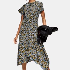 Topshop floral midi dress